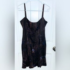 Versace Jeans Couture Black Abstract Mini Dress, Size Small